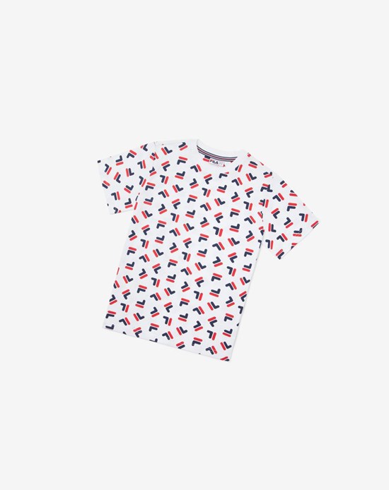 Fila Adam Tee Biele | QGD-916342