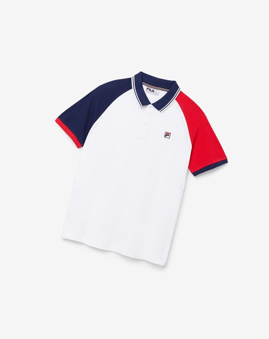 Fila Apollo Polo Biele Námornícka Modrá Červené | FJV-942065