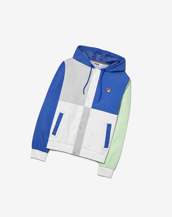 Fila Bem Color Blocked Light Weight Jacket Modre Biele Siva | BAW-493702