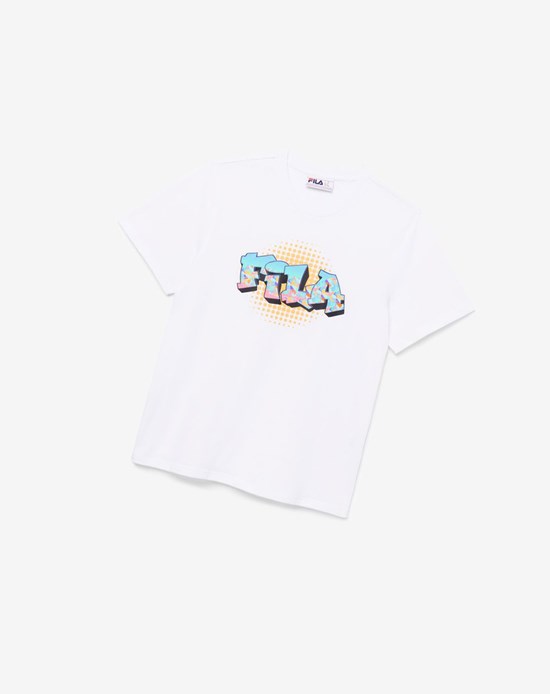 Fila Breckin Tee Biele | DBZ-698415