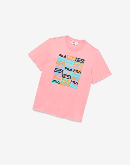 Fila Broden Tee 687 Bubble Gum | NOC-160854