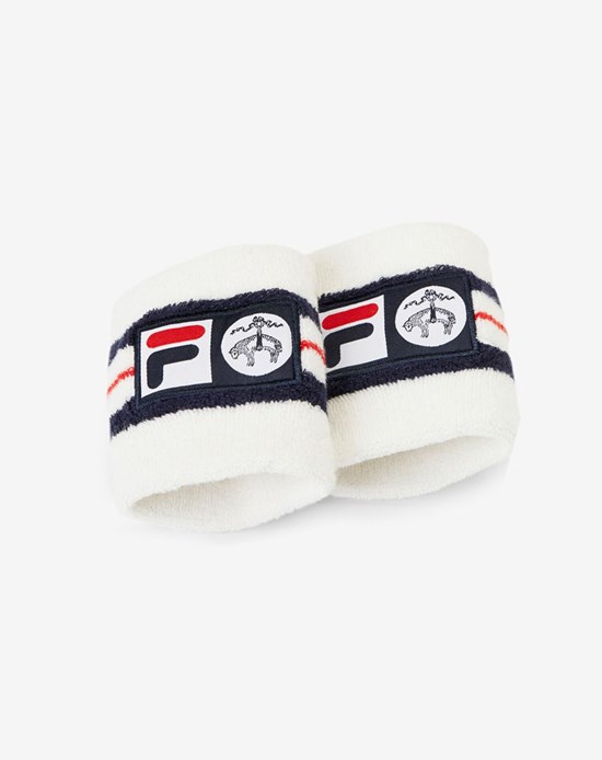 Fila Brooks Brothers X Fila '76 Wristbands Biele Námornícka Modrá Červené | RMK-318659