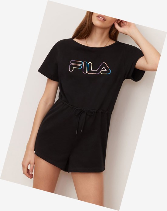 Fila Delaney Romper Čierne | HIE-025738