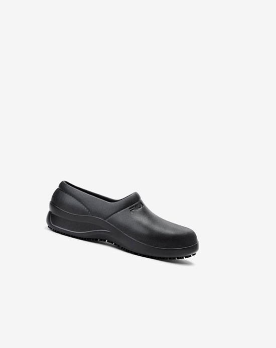 Fila Galvanize Slip Resistant Siroke Topanky Sirka Shoe Bežná Shoes Čierne Čierne Čierne | NWT-789214