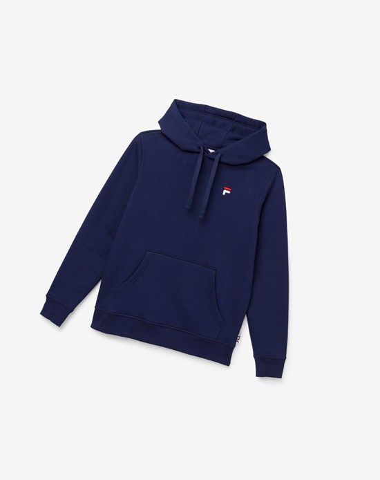 Fila Godfrey Hoodie 410 Peacoat | JEQ-690837