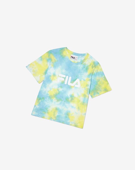 Fila Hannah Tie Dye Tee Modre | WFT-518246