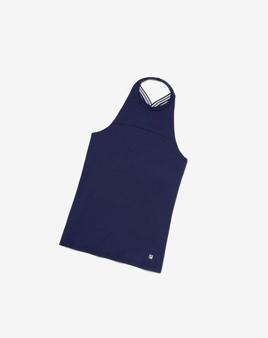 Fila Heritage Halter Tank Námornícka Modrá | AGD-324590