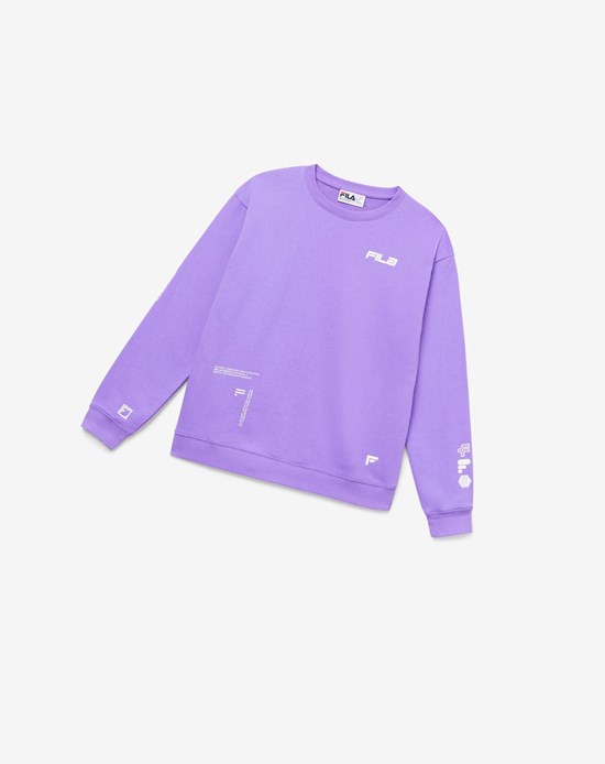 Fila Luce Boyfriend Sweatshirt Nachový Biele | NUZ-172086