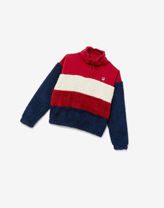 Fila Mahika Sweatshirt Červené | LOM-851406