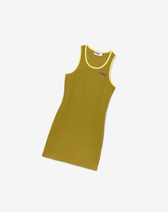 Fila Mattea Saty Olivovo Zelená | OVQ-295341
