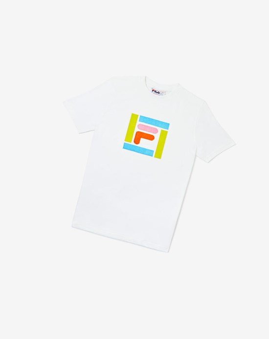 Fila Monique Tee Biele | AWS-862539