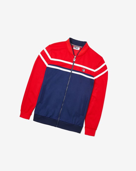 Fila Naso Jacket Námornícka Modrá Červené Biele | JNA-357246