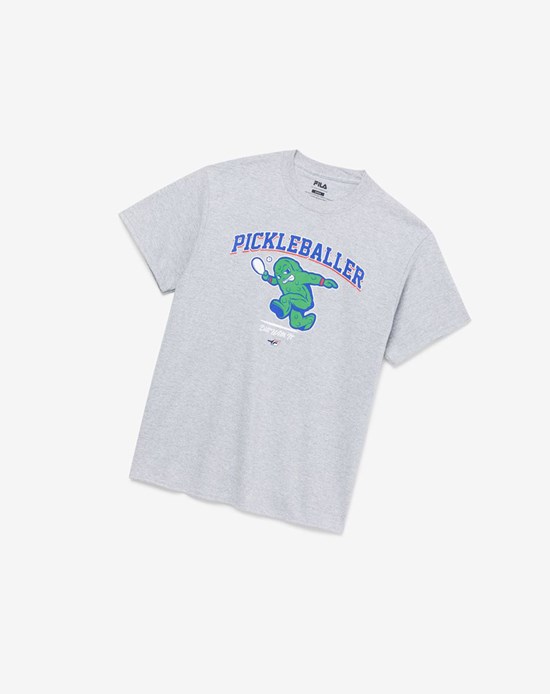 Fila Pickleballer Tee Siva | NKO-791532