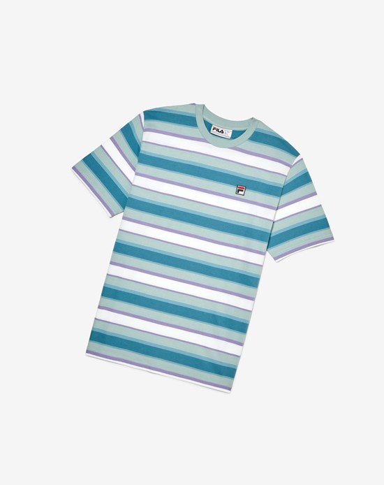Fila Pietersite Tee Modre Biele | ZJQ-795831