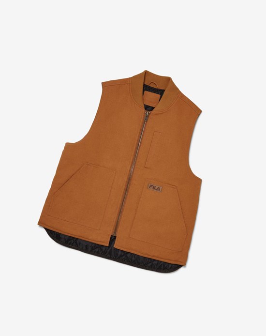 Fila Platene Pracovná Vest 971 Chestnut | HLX-397810