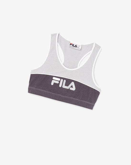 Fila Poesia Bra Top Strieborne Biele | DWX-253407
