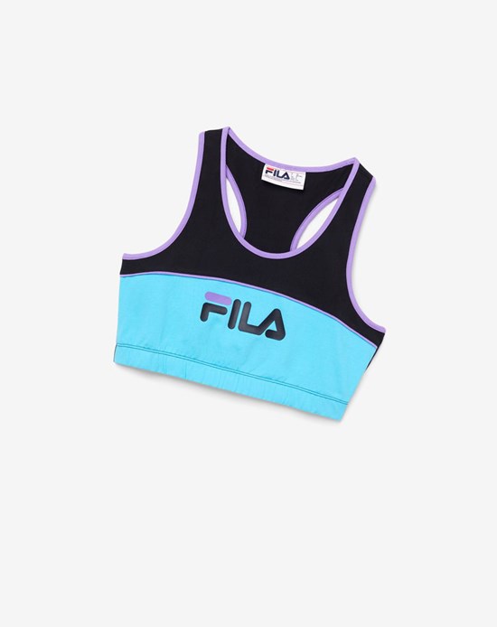 Fila Poesia Bra Top Čierne Modre Nachový | OKC-026195