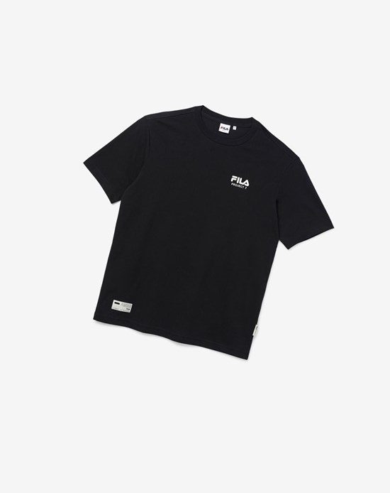 Fila Project 7 Logo T-shirt Čierne | LMH-356812