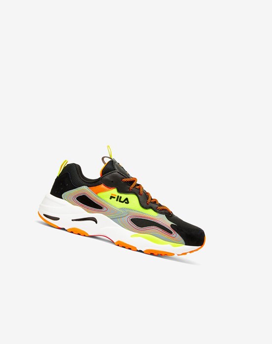 Fila Ray Tracer Stitch Sneakers Čierne Oranžové | HYI-073846