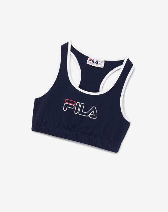Fila Rebeca Bra Top Biele Červené | DAV-267513