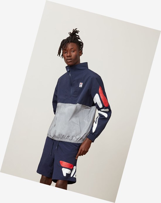 Fila Reece Color-block Zip Peac/Slvr | KBX-018723