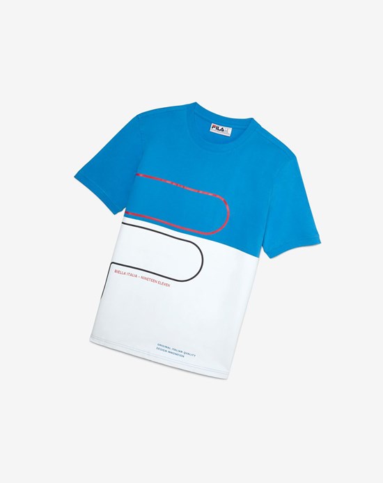 Fila Salza Tee Blua/Wht/Cred/B | NUD-841376