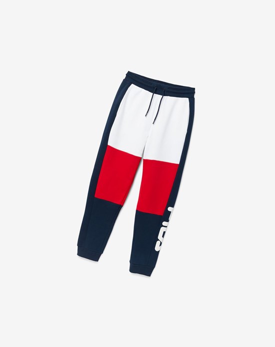 Fila Sander Pant Biele Červené | GNE-562318