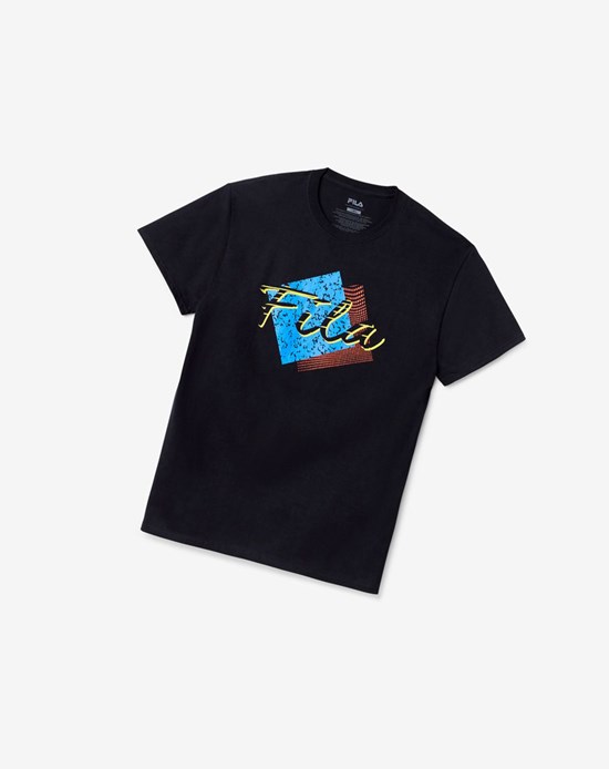 Fila Santa Monica Tee Čierne | IKO-214369