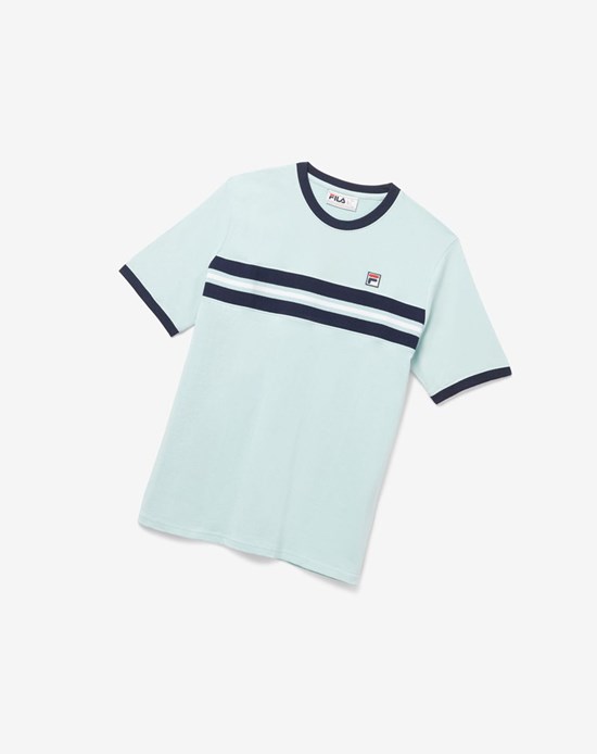 Fila Silver Tee Modre Biele | RIH-750824