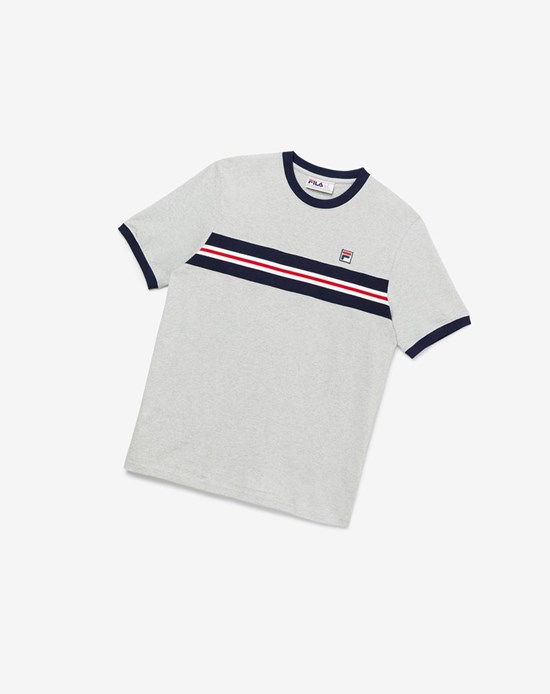 Fila Silver Tee Svetlo Siva | RUH-546901