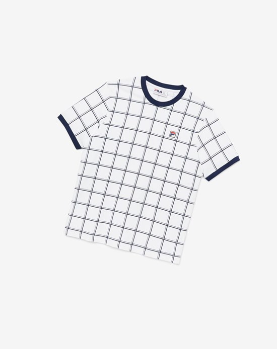 Fila Slate Ringer Tee Biele | AIR-154830