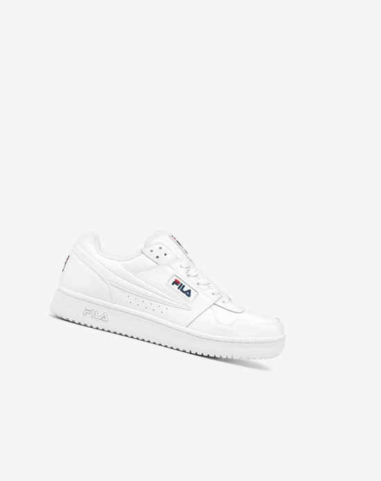 Fila T-2 Snow White Tenisove Shoes Biele Biele Námornícka Modrá | IWB-486915