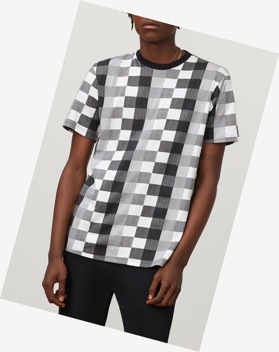 Fila Talaman Tee Blk/Fgry/Wht | HEL-846219