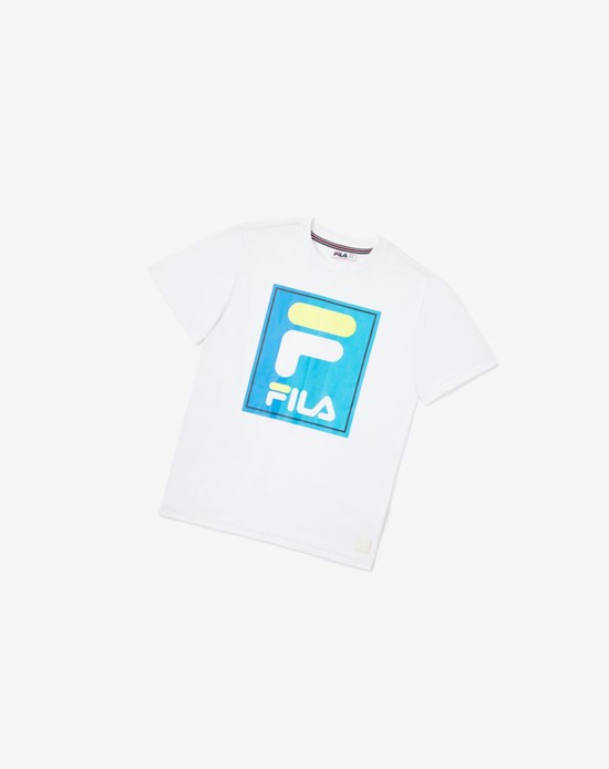 Fila Tavares Tee Biele | HRD-134095