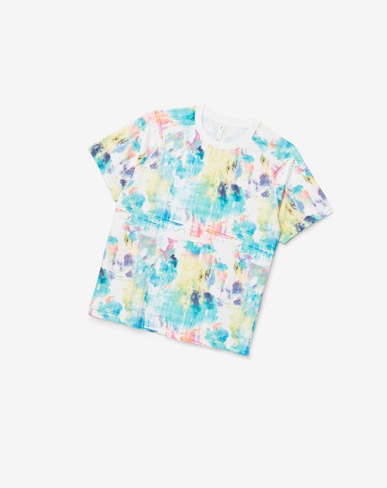 Fila Tie Breaker Printed Crew Biele | KWB-874501