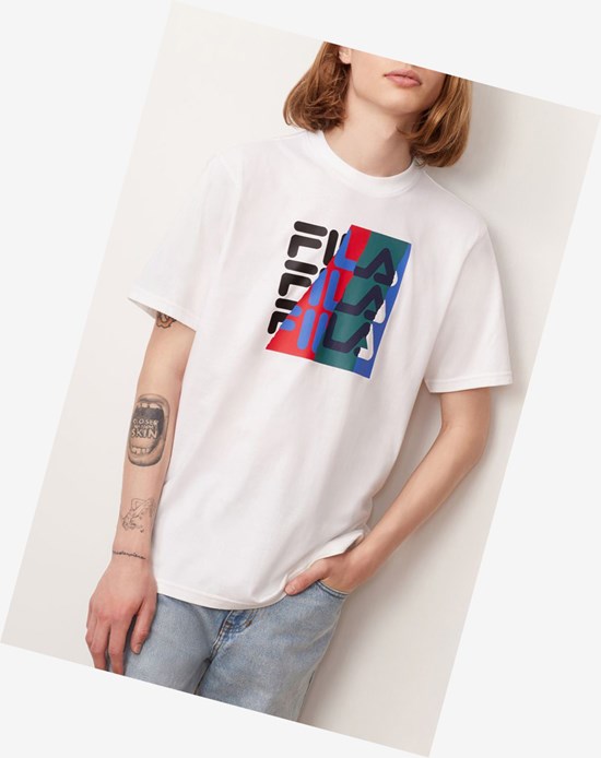 Fila Valdez Tee Biele | FGX-409178