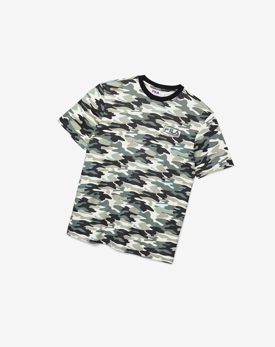 Fila Valentine Camo Tee Čierne | BWJ-475903