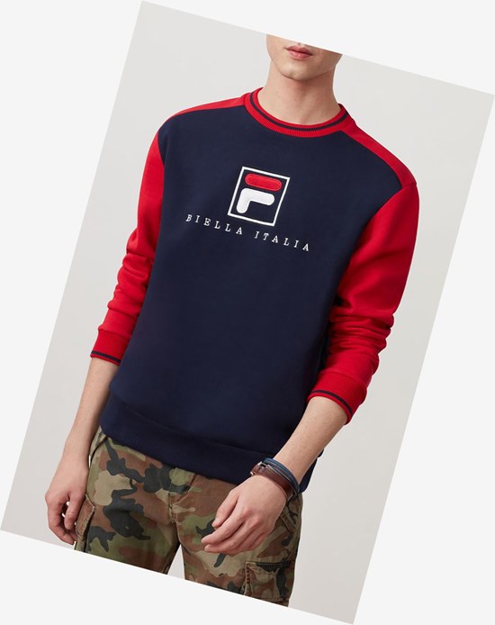 Fila Ventura Sweatshirt Peac/Cred/Wht | BWU-109786