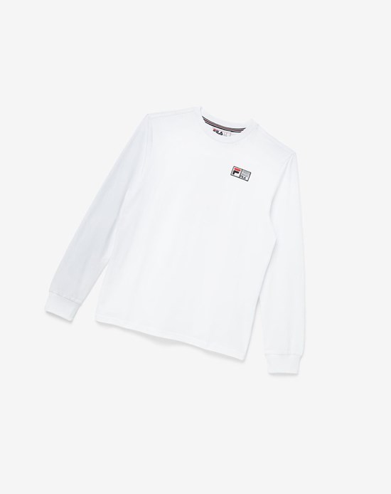 Fila Vesuvius Long Sleeve Tee Biele Čierne Červené | WGU-945187