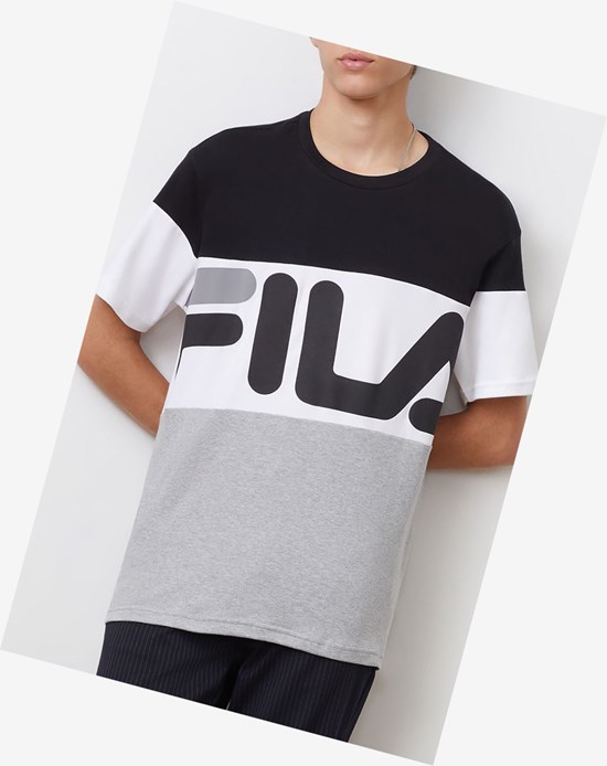 Fila Vialli Tee Čierne Siva Biele | RHZ-901846