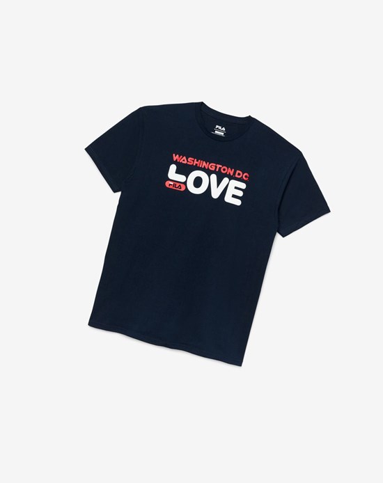 Fila Washington D.C. Love Tee 410 Peacoat | OYP-206451