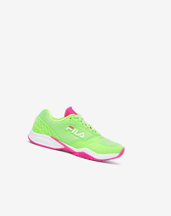 Fila Women’S Volley Zone Tenisove Shoes Zelene Biele Ruzove | YVT-841607
