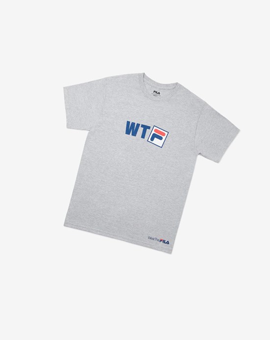 Fila Wtf T-shirt Siva | TAU-583726